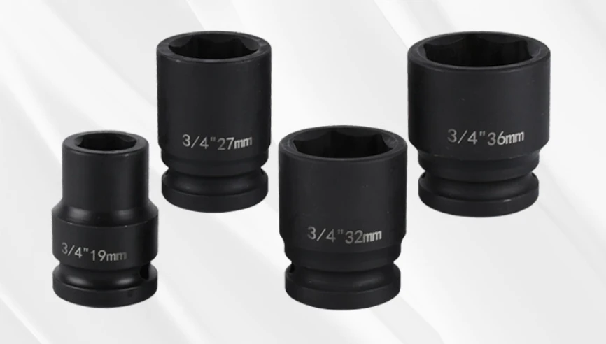 IMPACT SOCKET 3/4"X32MM Hnyav -lub luag haujlwm Air Cannon chim taub hau