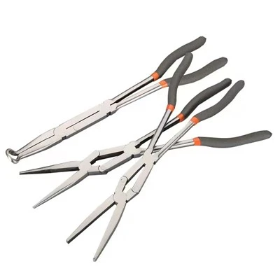 Bent Bent lub taub ntswg pliers 330mm 45 degrees