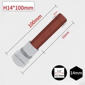 SOCKET BIT HEX 1/2 "14MM L100MM